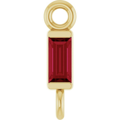 Natural Ruby Link, 2.31 mm x 8.89 mm