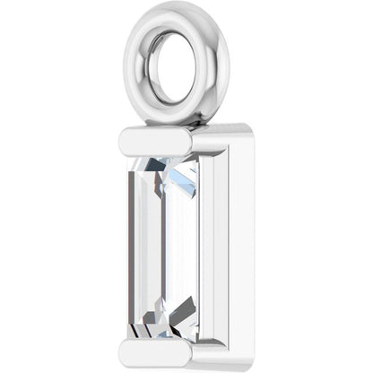 .06 CT Natural Diamond Dangle, 2.13 mm x 5.86 mm