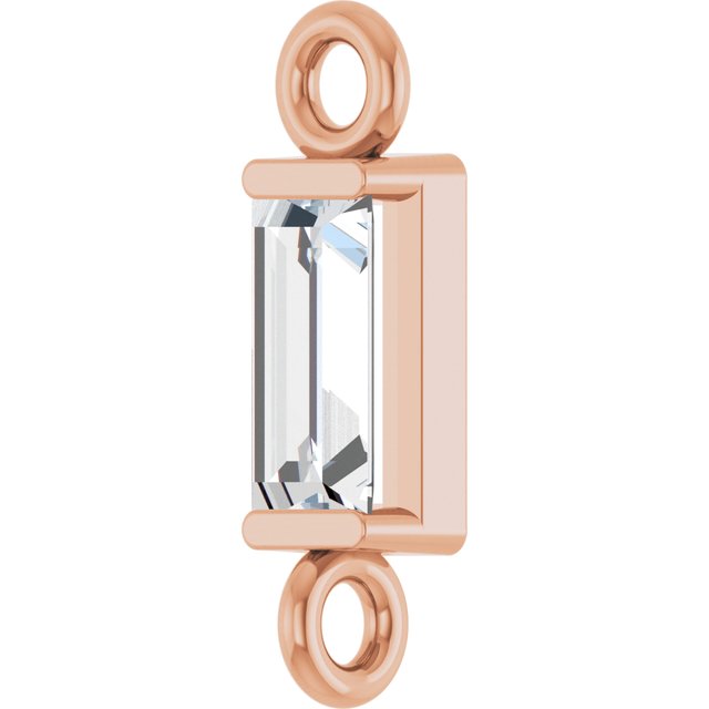 1/10 CT Lab-Grown Diamond Link, 2.31 mm x 8.89 mm