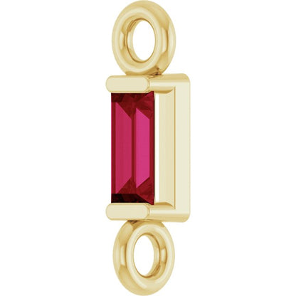 Natural Ruby Link, 2.31 mm x 8.89 mm