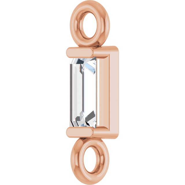 .04 CT Lab-Grown Diamond Link, 2.13 mm x 7.79 mm