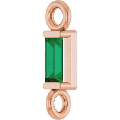 Natural Emerald Link, 2.31 mm x 8.89 mm
