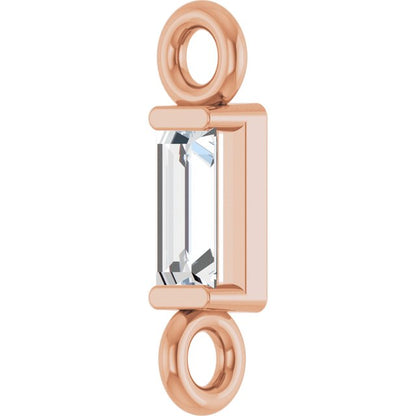 .04 CT Natural Diamond Link, 2.13 mm x 7.79 mm