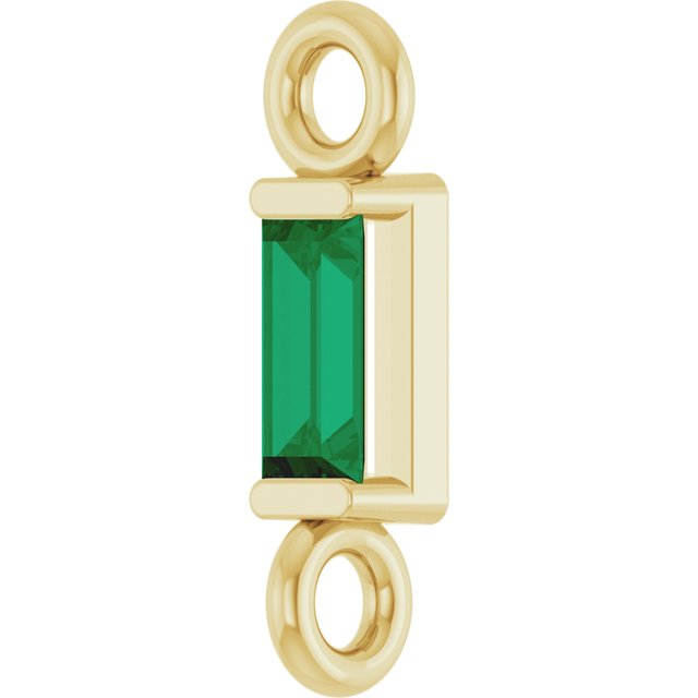 Natural Emerald Link, 2.31 mm x 8.89 mm