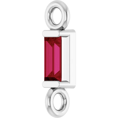 Natural Ruby Link, 2.31 mm x 8.89 mm