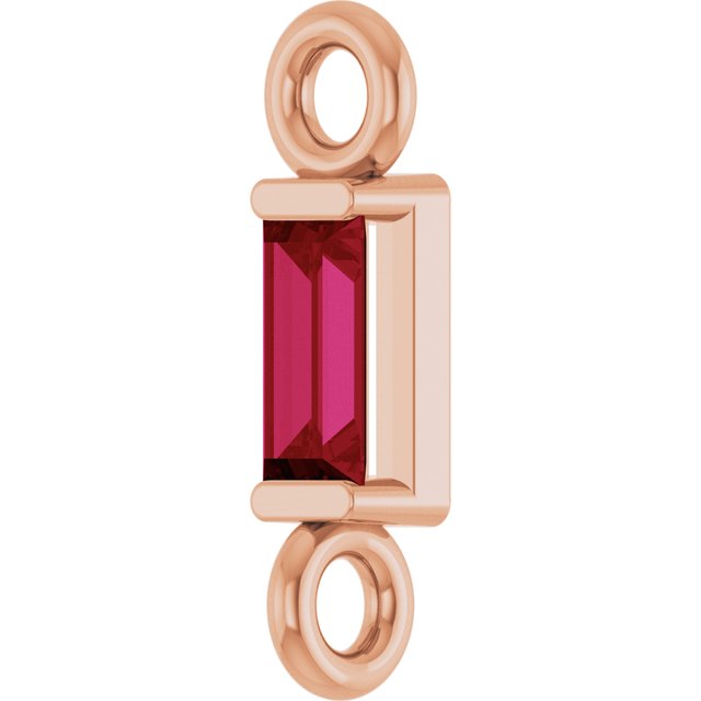 Natural Ruby Link, 2.31 mm x 8.89 mm