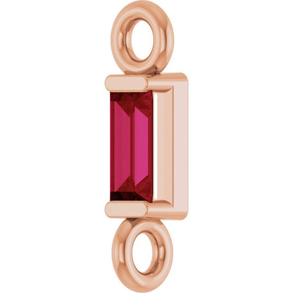 Natural Ruby Link, 2.31 mm x 8.89 mm