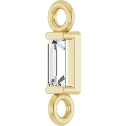 .04 CT Lab-Grown Diamond Link, 2.13 mm x 7.79 mm