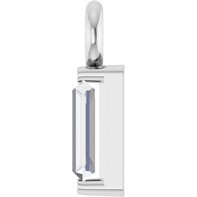 .04 CT Lab-Grown Diamond Dangle, 2.13 mm x 5.86 mm