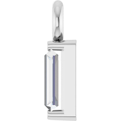 .04 CT Lab-Grown Diamond Dangle, 2.13 mm x 5.86 mm