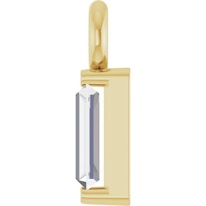.04 CT Lab-Grown Diamond Dangle, 2.13 mm x 5.86 mm