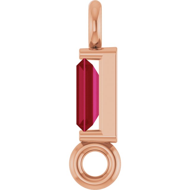 Natural Ruby Link, 2.31 mm x 8.89 mm