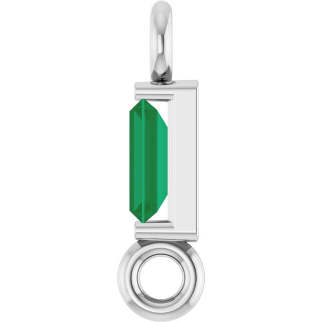 Natural Emerald Link, 2.31 mm x 8.89 mm