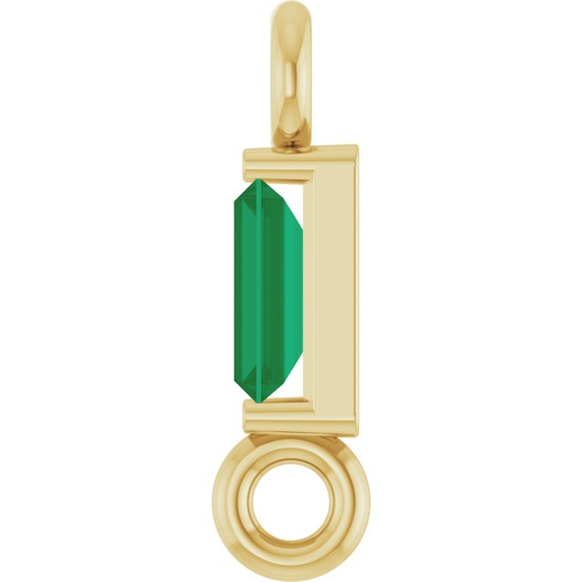 Natural Emerald Link, 2.31 mm x 8.89 mm