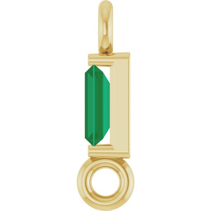 Natural Emerald Link, 2.31 mm x 8.89 mm