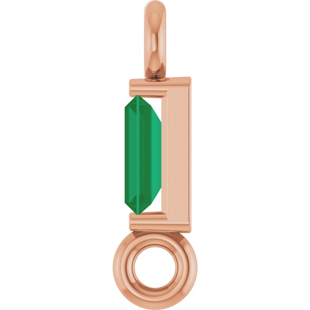 Natural Emerald Link, 2.31 mm x 8.89 mm