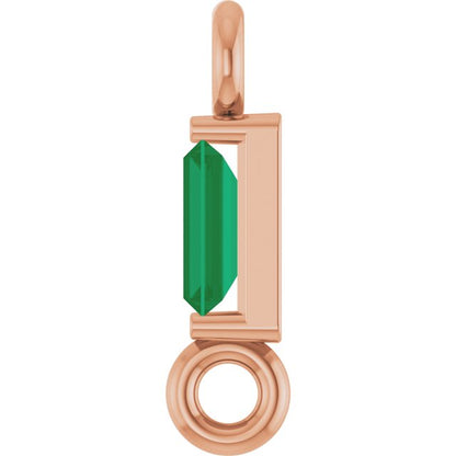 Natural Emerald Link, 2.31 mm x 8.89 mm
