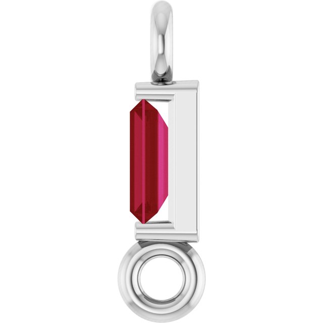 Natural Ruby Link, 2.31 mm x 8.89 mm