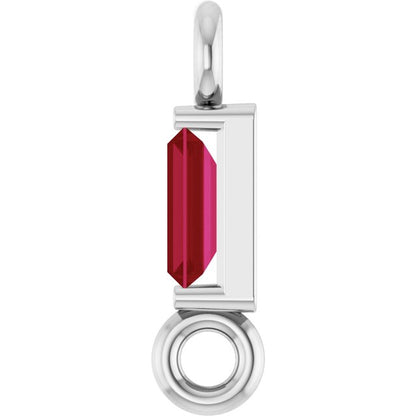 Natural Ruby Link, 2.31 mm x 8.89 mm