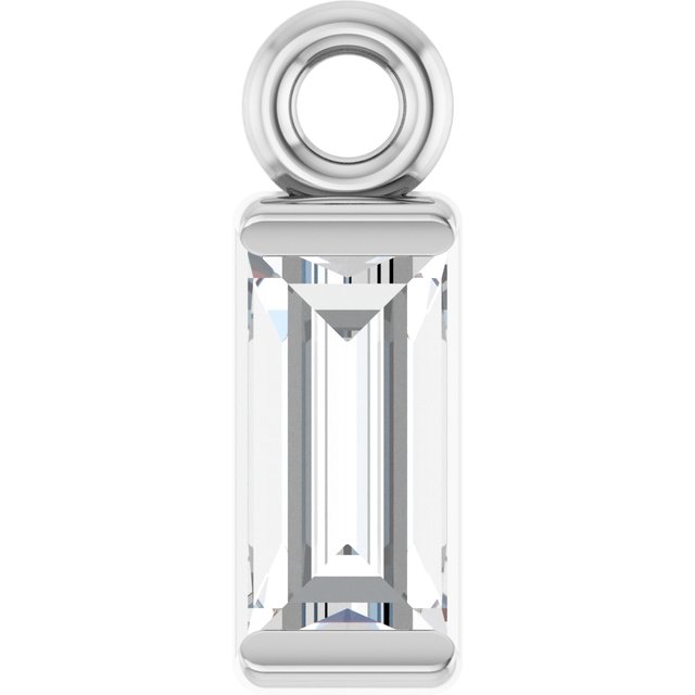 1/8 CT Natural Diamond Dangle, 2.31 mm x 6.97 mm