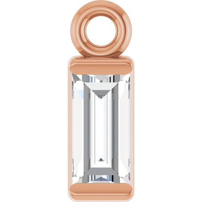 1/8 CT Natural Diamond Dangle, 2.31 mm x 6.97 mm