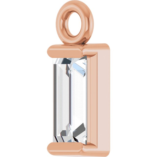 1/8 CT Natural Diamond Dangle, 2.31 mm x 6.97 mm