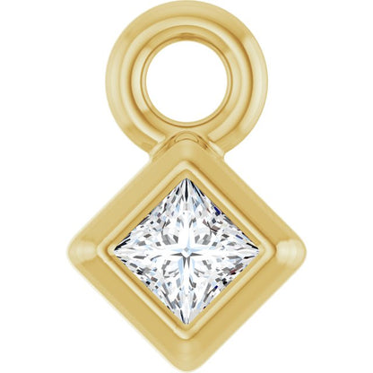 .025 CT Natural Diamond Dangle, 4.75 mm x 4.75 mm