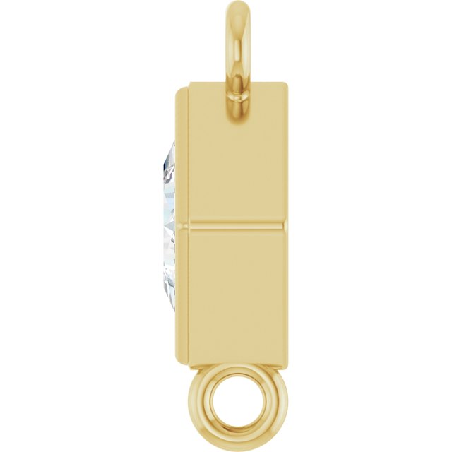 1/4 CTW Lab-Grown Diamond Link, 6.25 mm x 6.25 mm