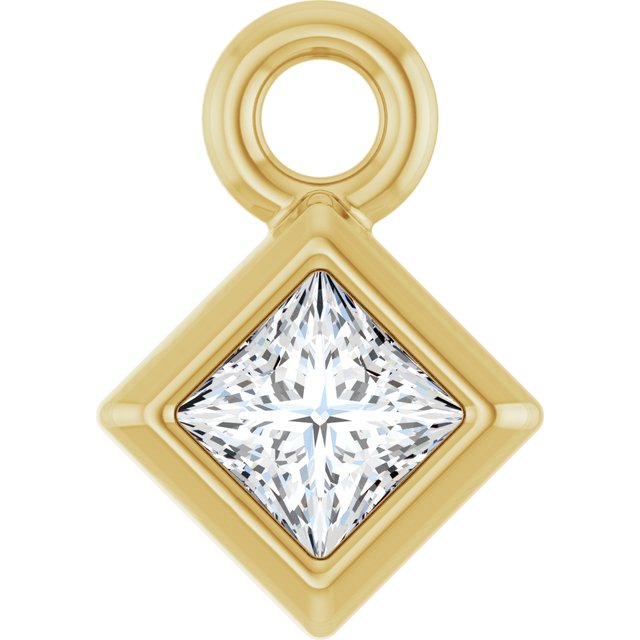 .05 CT Natural Diamond Dangle, 4.75 mm x 4.75 mm