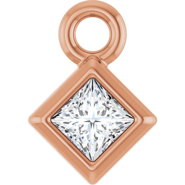 .05 CT Natural Diamond Dangle, 4.75 mm x 4.75 mm