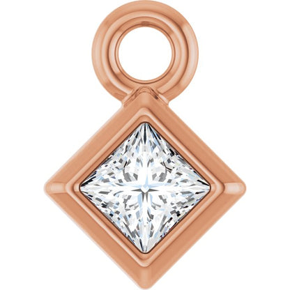 .05 CT Natural Diamond Dangle, 4.75 mm x 4.75 mm