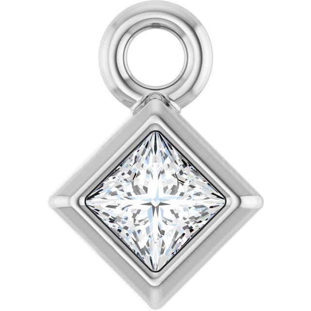 .05 CT Natural Diamond Dangle, 4.75 mm x 4.75 mm