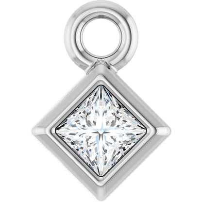 .05 CT Natural Diamond Dangle, 4.75 mm x 4.75 mm
