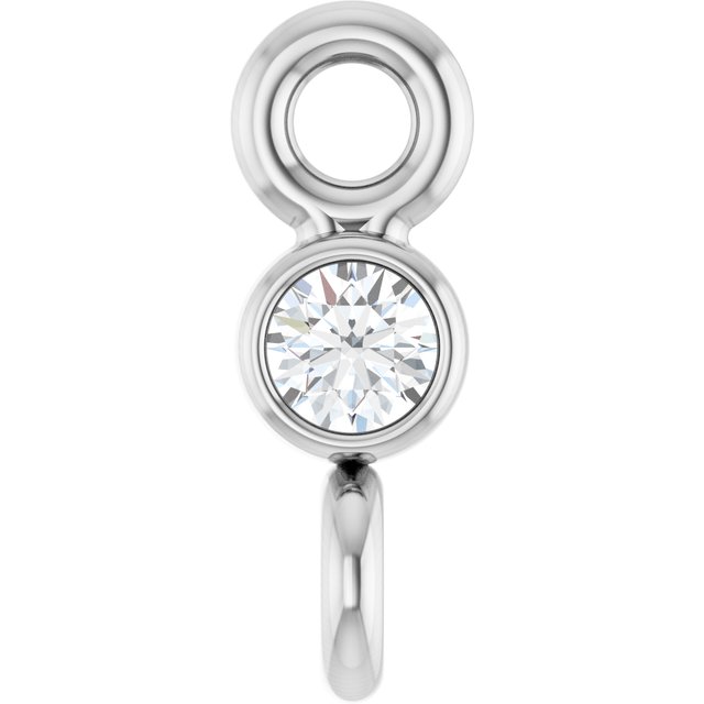 .015 CT Natural Diamond Link, 2.1 mm x 6 mm