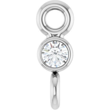 .015 CT Natural Diamond Link, 2.1 mm x 6 mm