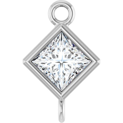 1/4 CTW Lab-Grown Diamond Link, 6.25 mm x 6.25 mm