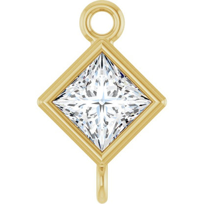 1/4 CTW Lab-Grown Diamond Link, 6.25 mm x 6.25 mm