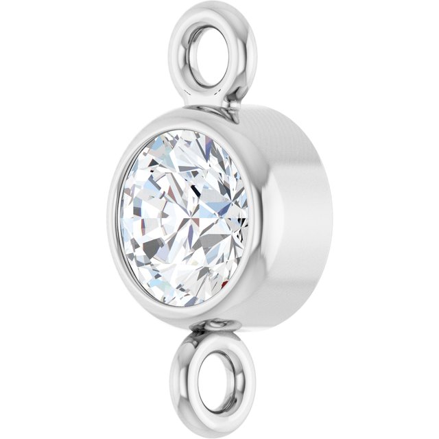 1/6 CT Natural Diamond Link, 4.3 mm x 8.1 mm
