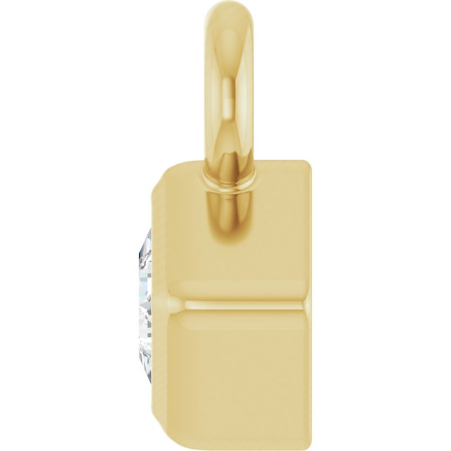 .025 CT Natural Diamond Dangle, 4.75 mm x 4.75 mm