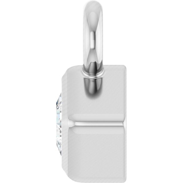 .025 CT Natural Diamond Dangle, 4.75 mm x 4.75 mm