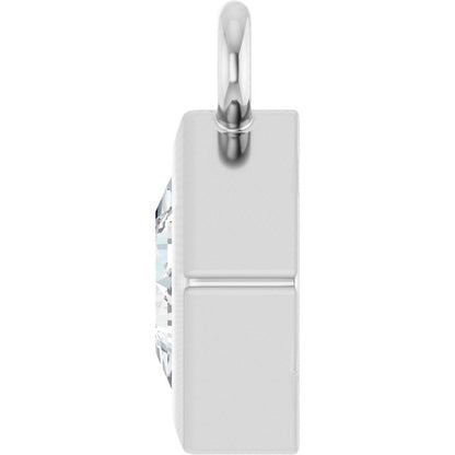 1/6 CT Lab-Grown Diamond Dangle, 5.5 mm x 5.5 mm