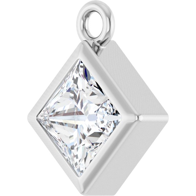 3/8 CT Lab-Grown Diamond Dangle, 7 mm x 7 mm