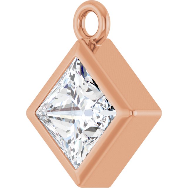 3/8 CT Lab-Grown Diamond Dangle, 7 mm x 7 mm