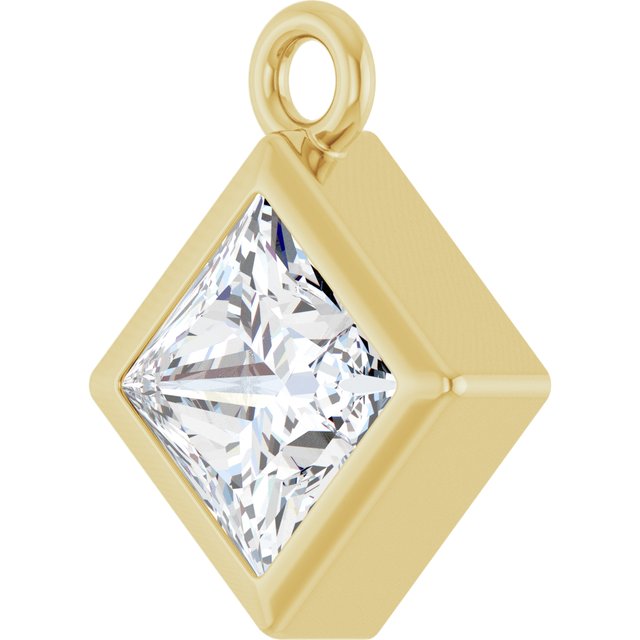 3/8 CT Lab-Grown Diamond Dangle, 7 mm x 7 mm