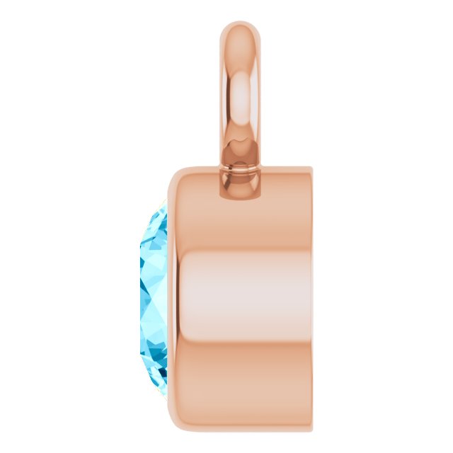 Natural Aquamarine Dangle, 3.5 mm x 5.5 mm