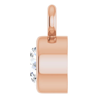1/10 CT Natural Diamond Dangle, 3.5 mm x 5.5 mm