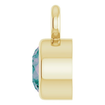 Lab-Grown Alexandrite Dangle, 3.5 mm x 5.5 mm