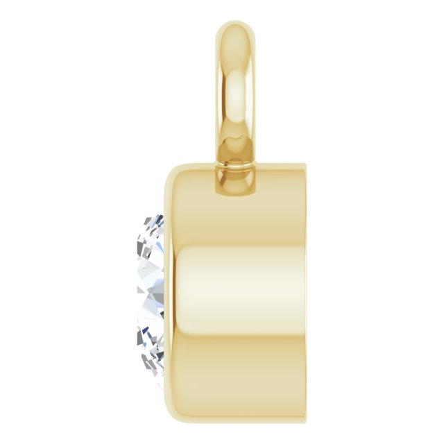 1/10 CT Natural Diamond Dangle, 3.5 mm x 5.5 mm