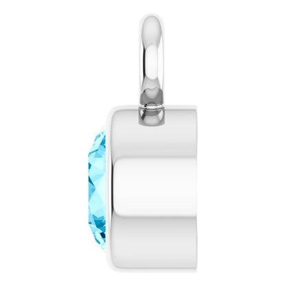 Natural Aquamarine Dangle, 3.5 mm x 5.5 mm