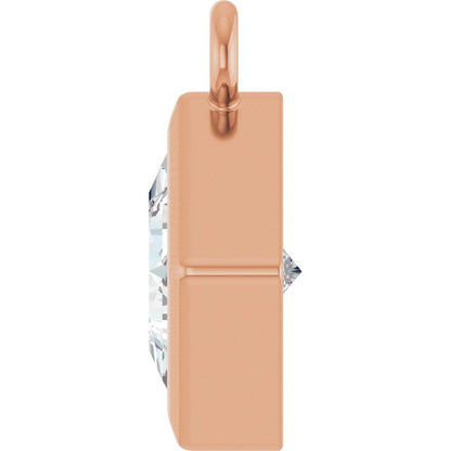 3/8 CT Lab-Grown Diamond Dangle, 7 mm x 7 mm